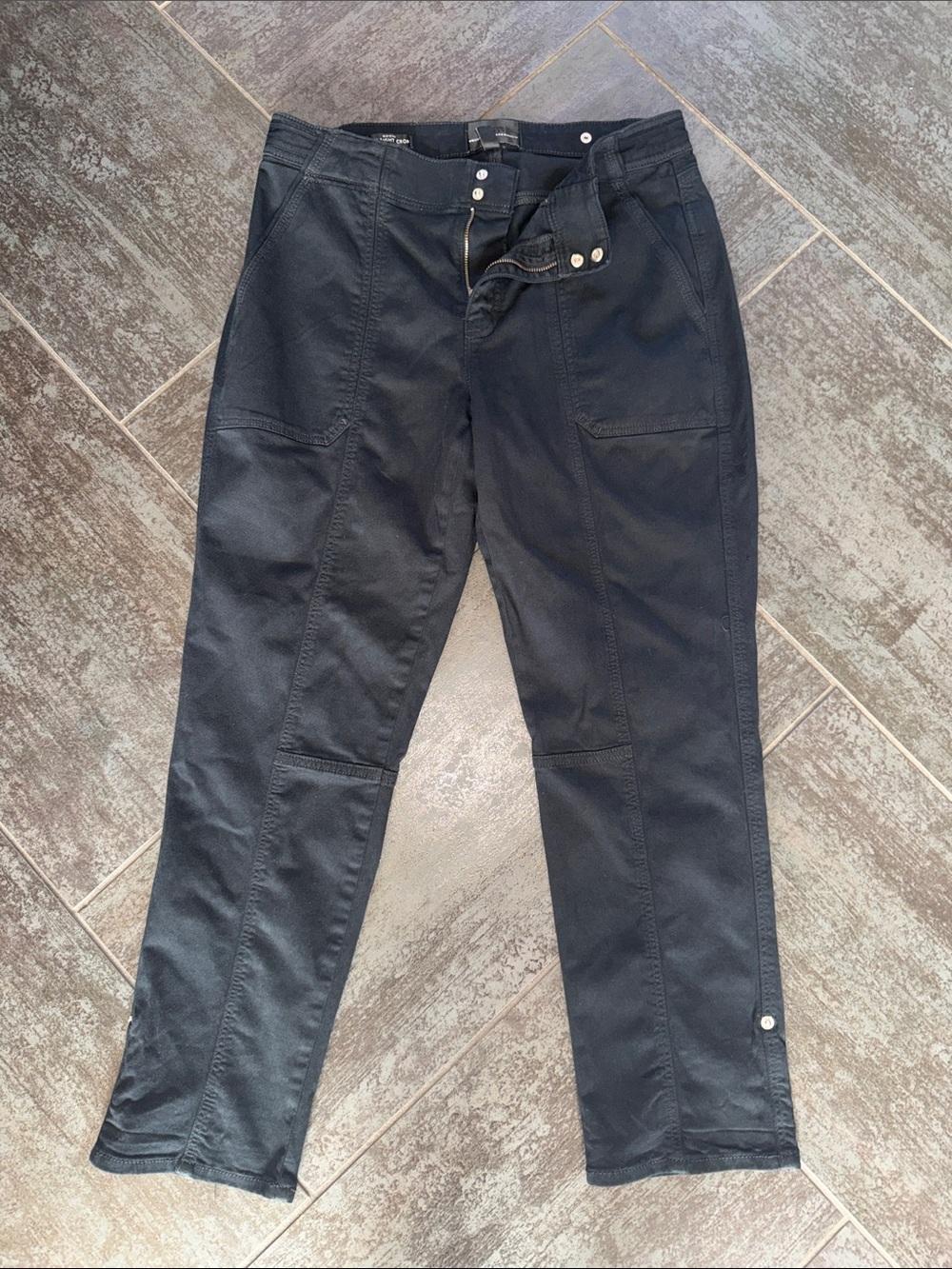 White House black market chino Capri Black Utility-Style Pants.